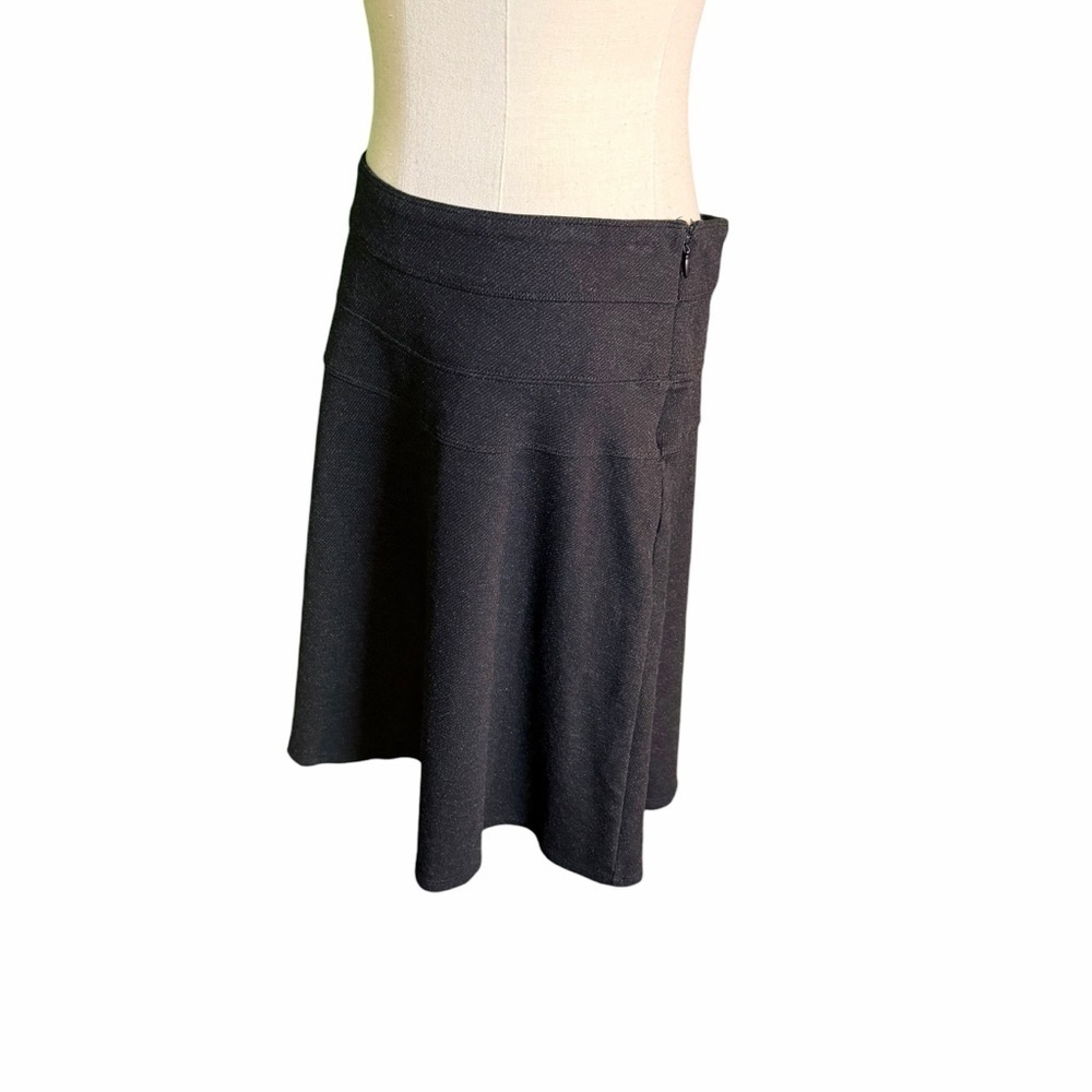 Athleta Ponte Twill A-Line Mini Skirt in Charcoal Gray Size 8 Tall - Picture 4 of 14